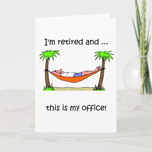 Funny retirement humour announcement (Front)