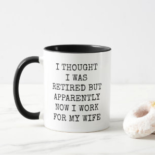 Funny Retirement Humour Christmas Gift for Husband Mug