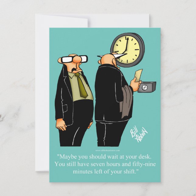 Funny Retirement Humour Party Invitations (Front)