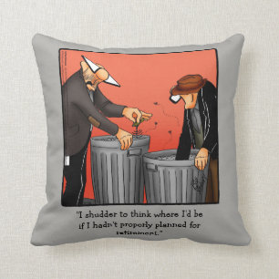 Funny Retirement Humour Pillow Gift