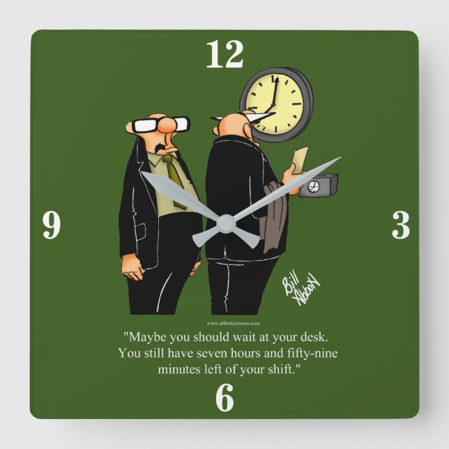 Funny Retirement Humour Wall Clock Gift (Front)