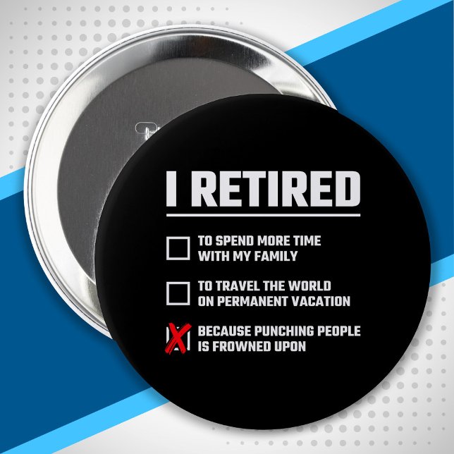 Funny Retirement - I'm Retired - Happy Retirement 10 Cm Round Badge (Creator Uploaded)
