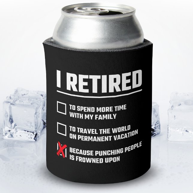 Funny Retirement - I'm Retired - Happy Retirement Can Cooler (Creator Uploaded)