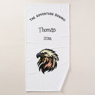 Funny Retirement Joke No More Work Celebration Bath Towel Set
