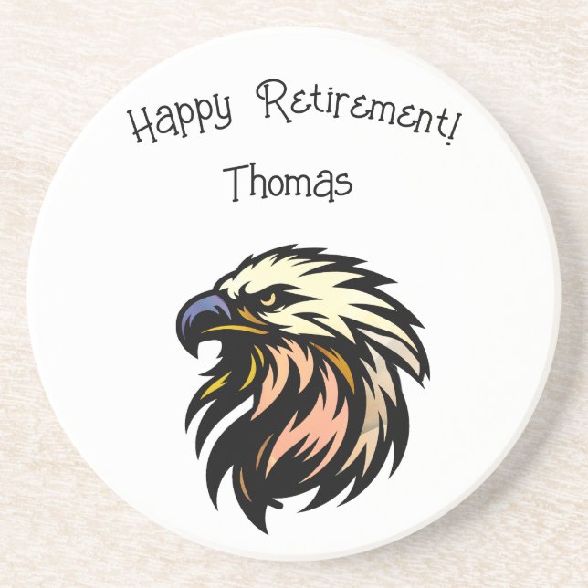 Funny Retirement Joke No More Work Celebration Coaster (Front)