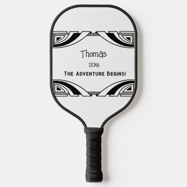 Funny Retirement Joke No More Work Celebration Pickleball Paddle (Front)