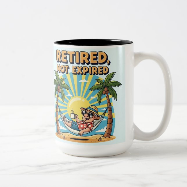 ☕ Funny Retirement Mug | Goodbye Tension, Hello Pe (Right)