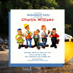 Funny Retirement Party Celebration Co-Worker Invitation