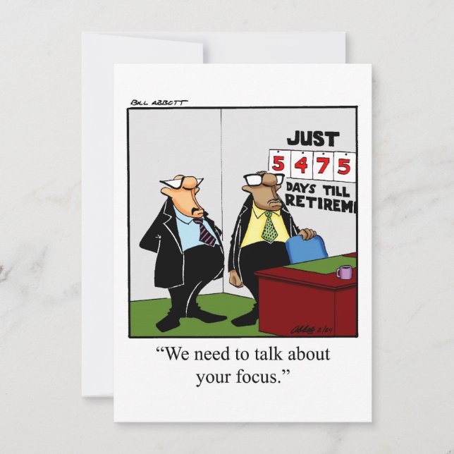 Funny Retirement Party Invitations (Front)