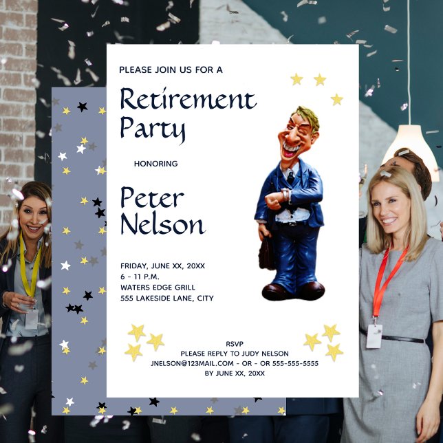 Funny Retirement Party Work Invitation (Creator Uploaded)