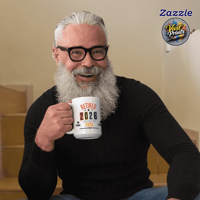 Funny Retirement Personalised Retro Retired Coffee Mug (Funny Retirement Personalised Retro Retired Coffee Mug)