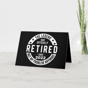 funny retirement, retired, retired firefighter, re card