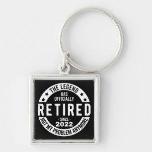 funny retirement, retired, retired firefighter, re key ring