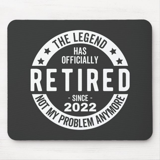 funny retirement, retired, retired firefighter, re mouse pad (Front)
