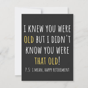 funny retirement, retired, retired teacher, retire thank you card