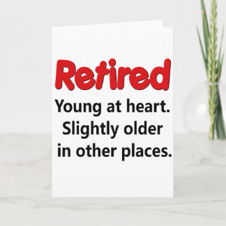 Funny Retirement Saying Card