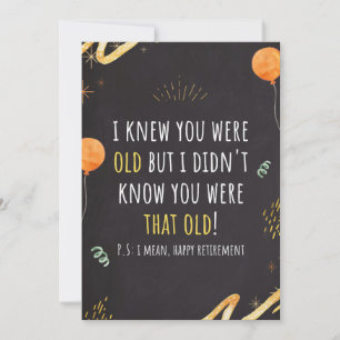 funny retirement saying holiday card