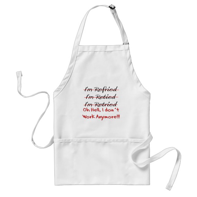 Funny Retirement Shirts and Gifts Standard Apron (Front)