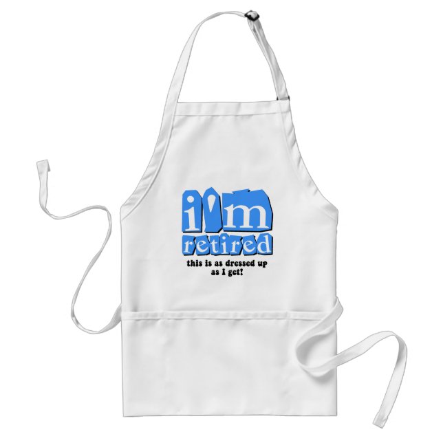 Funny retirement standard apron (Front)