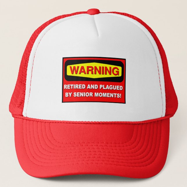 Funny retirement trucker hat (Front)