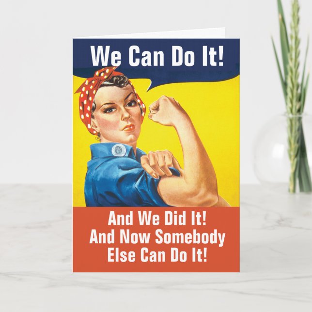 Funny Retirement We Can Do It and We Did Card (Front)