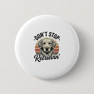 Funny Retriever Dog Vintage Engraving Graphic Tee_ 6 Cm Round Badge
