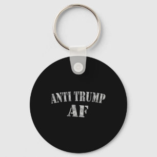 Funny Retro Anti Trump Af Gag Gift Key Ring