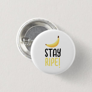 Funny Retro Banana Party Favours Puns Editable 3 Cm Round Badge