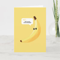 Funny Retro Banana Party Favours Puns Editable