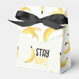 Funny Retro Banana Party Favours Puns Editable Favour Box