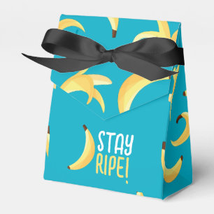 Funny Retro Banana Party Favours Puns Editable Favour Box