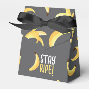 Funny Retro Banana Party Favours Puns Editable Favour Box
