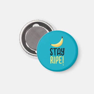 Funny Retro Banana Party Favours Puns Editable Magnet