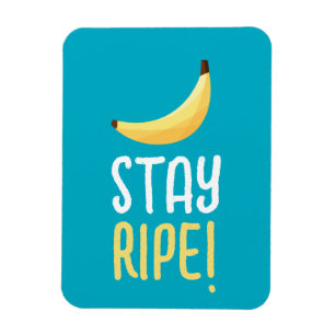 Funny Retro Banana Party Favours Puns Editable Magnet