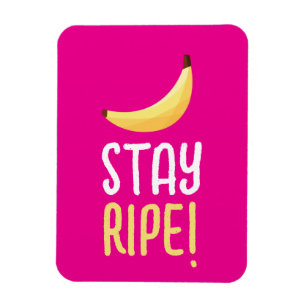Funny Retro Banana Party Favours Puns Editable Magnet