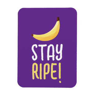 Funny Retro Banana Party Favours Puns Editable Magnet