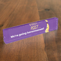 Funny Retro Banana Party Favours Puns Editable