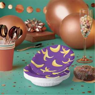 Funny Retro Banana Party Favours Puns Editable Paper Plate