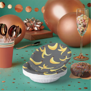 Funny Retro Banana Party Favours Puns Editable Paper Plate