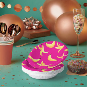 Funny Retro Banana Party Favours Puns Editable Paper Plate