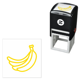 Funny Retro Banana Party Favours Puns Editable Self-inking Stamp