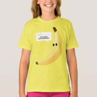 Funny Retro Banana Party Favours Puns Editable