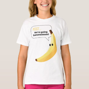 Funny Retro Banana Party Favours Puns Editable T-Shirt