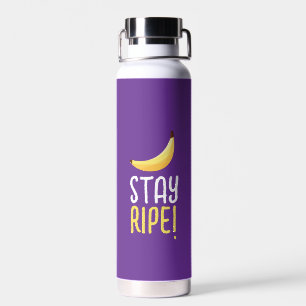 Funny Retro Banana Party Favours Puns Editable Water Bottle