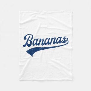 Funny Retro Bananas Shirts Cute Banana Gifts Yello Fleece Blanket