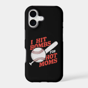 Funny Retro Baseball I Hit Bombs For Hot Moms