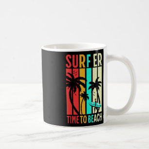Funny Retro Beach Surfing Surfboard Vintage Surfbo Coffee Mug