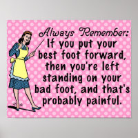 Funny Retro Best Foot Demotivational