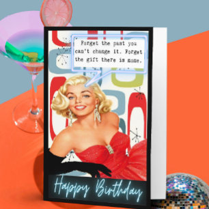 Funny Retro Birthday Card Best Friend-Sassy-Gift