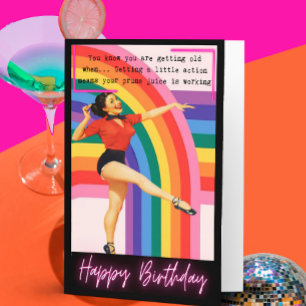 Funny Retro Birthday Card Best Friend-Sassy-Prune